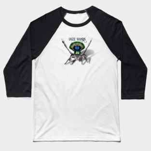 Cute Peacock Spider Digital Art Baseball T-Shirt